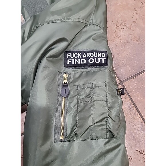 NWOT ROTHCO Military Sage Green Reversible AF MA-1 Bomber Flight Jacket Men 2XL - Picture 5 of 10